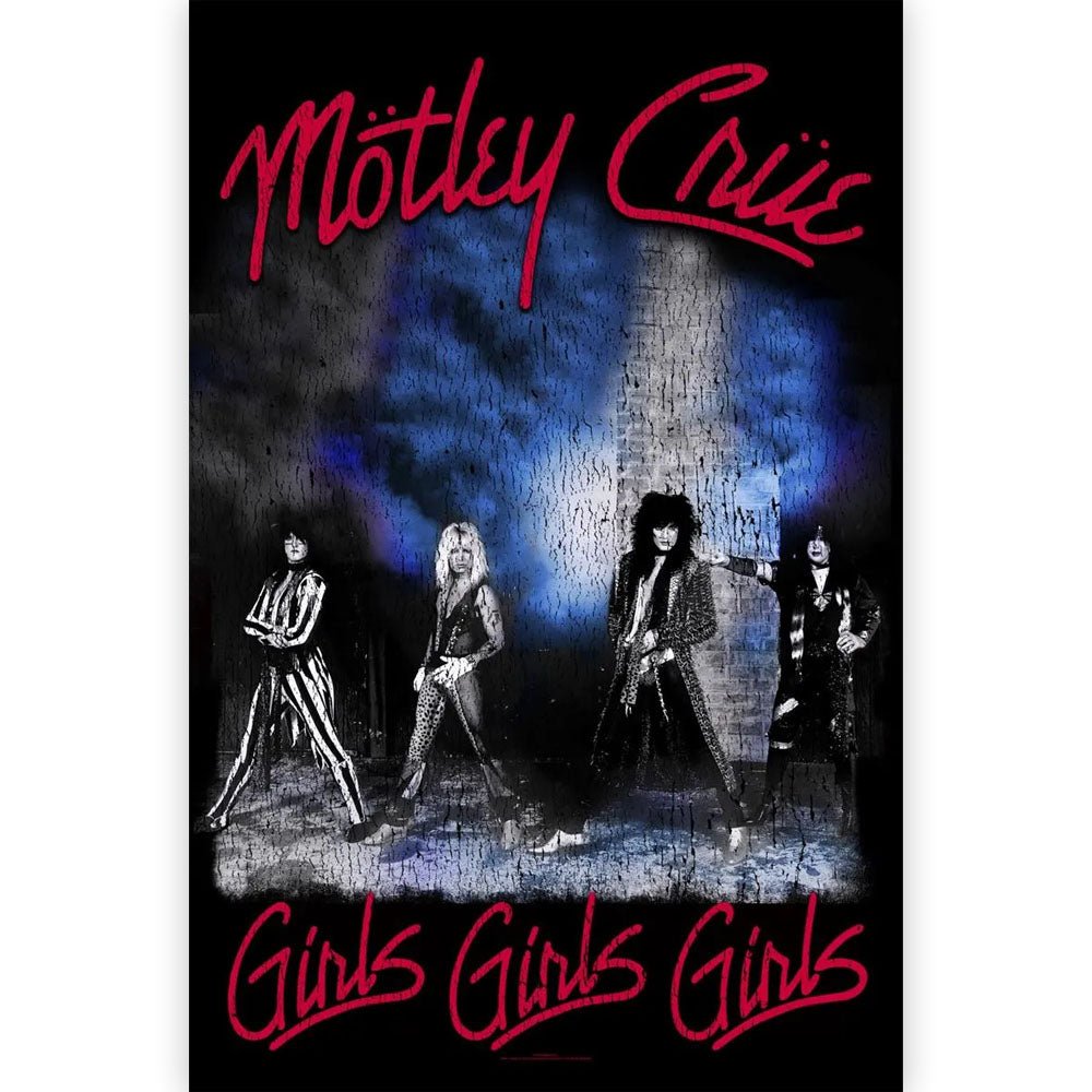 MOTLEY CRUE モトリークルー (来日 40周年 ) - GIRLS, GIRLS, GIRLS / タペストリー - PGS